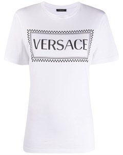 Футболка с круглым вырезом и логотипом Versace