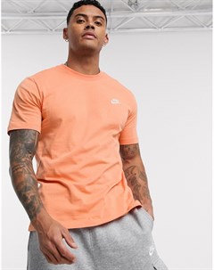 Оранжевая футболка Club Nike