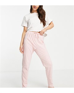 Пижамные штаны из органического хлопка розового цвета со звездами и поясом на шнурке от комплекта People tree