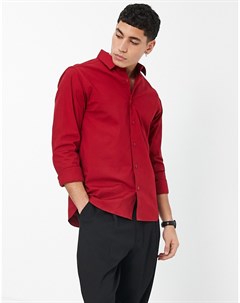 Приталенная красная рубашка с классическим воротником Bolongaro trevor