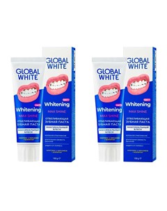 Набор Зубная паста отбеливающая 100 мл 2 штуки Подготовка эмали Global white