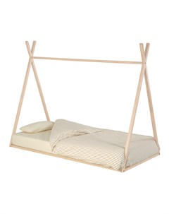 Детская кроватка maralis из ясеня в виде вигвама 90 x 190 см бежевый 197x154 см La forma