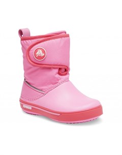 Зимние сапоги детские Kids Crocband II 5 Gust Boot Pink Lemonade Poppy Crocs