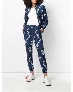 Rrd спортивные брюки с цветочным принтом 42 синий Rrd