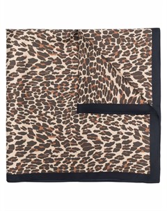 Шелковый платок с леопардовым принтом Tory burch