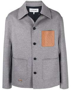 Шерстяная куртка с тисненым логотипом Loewe