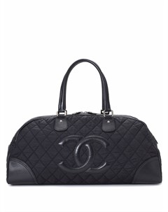 Стеганая дорожная сумка с логотипом CC Chanel pre-owned