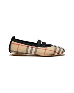 Балетки в клетку Vintage Check Burberry kids