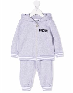 Спортивный костюм с капюшоном и принтом Moschino kids