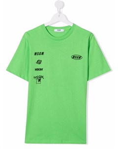 Футболка с логотипом Msgm kids