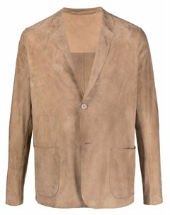 Однобортный замшевый пиджак Salvatore santoro