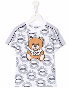 Футболка Teddy Bear с логотипом Moschino kids