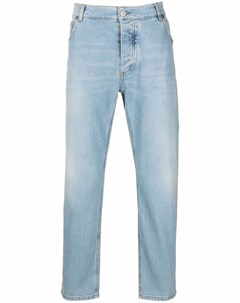 Узкие джинсы с тисненым логотипом Balmain