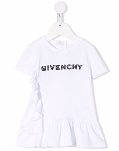 Расклешенное платье футболка с логотипом Givenchy kids