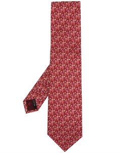 Шелковый галстук с принтом Salvatore ferragamo