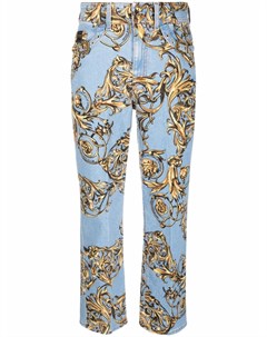 Укороченные брюки с принтом Regalia Baroque Versace jeans couture