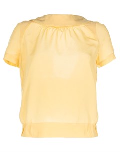 Шелковая блузка с открытой спиной 2010 х годов Louis vuitton