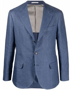 Льняной однобортный пиджак Brunello cucinelli