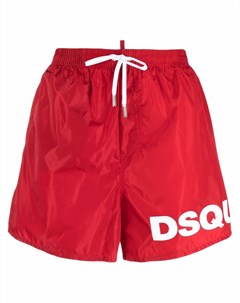 Плавки шорты с кулиской и логотипом Dsquared2