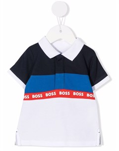 Рубашка поло со вставками Boss kidswear