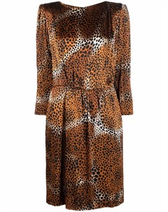 Платье 1990 х годов с леопардовым принтом Yves saint laurent pre-owned