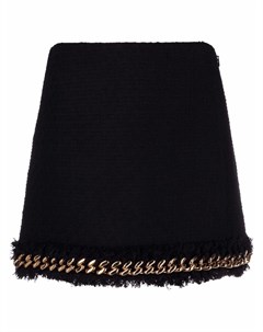 Твидовая мини юбка с цепочкой Versace