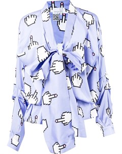 Рубашка Pixel Middle Finger Natasha zinko