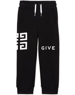 Спортивные брюки с логотипом 4G Givenchy kids