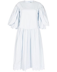 Платье с объемными рукавами и складками Simone rocha