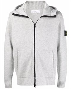 Кардиган с капюшоном и нашивкой логотипом Stone island