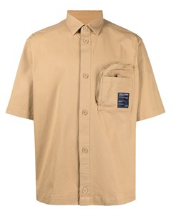 Рубашка с короткими рукавами и нашивкой логотипом Armani exchange