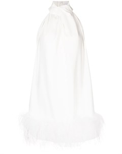 Креповое платье мини с перьями 16arlington
