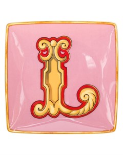 Тарелка Holiday Alphabet с принтом L Versace
