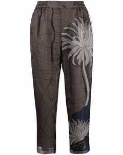 Укороченные брюки с геометричным принтом Gentryportofino