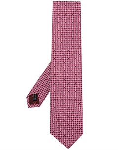 Шелковый галстук с геометричным принтом Salvatore ferragamo