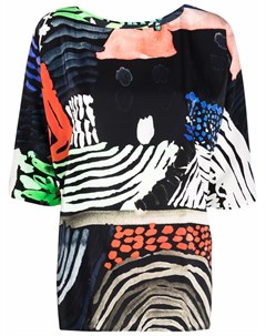 Шелковая блузка с абстрактным принтом Daniela gregis