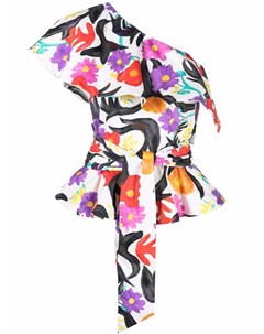 Блузка асимметричного кроя с цветочным принтом Stella jean