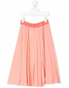 Юбка со складками и логотипом Chloé kids