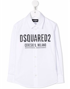 Рубашка с длинными рукавами и логотипом Dsquared2 kids