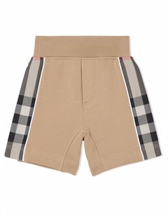 Спортивные шорты со вставками в клетку Burberry kids