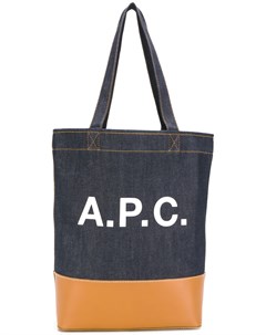 Сумка тоут из денима с логотипом A.p.c.