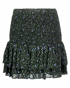 Ярусная мини юбка с цветочным принтом Michael michael kors