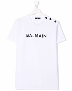 Футболка с логотипом Balmain kids