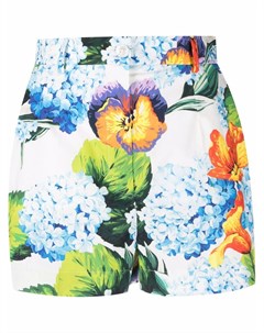 Короткие шорты с цветочным принтом Dolce&gabbana
