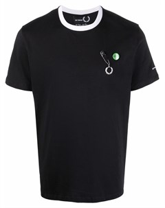 Футболка с металлическим декором Raf simons x fred perry