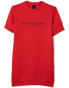 Платье с короткими рукавами и логотипом Givenchy kids