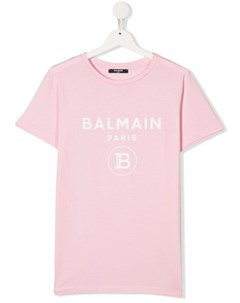 Футболка с логотипом Balmain kids