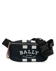 Поясная сумка в полоску с логотипом Bally