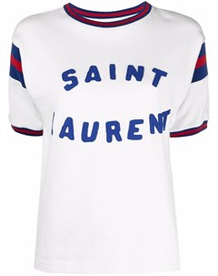 Футболка с логотипом Saint laurent