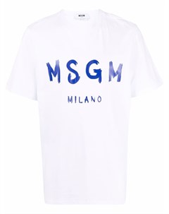 Футболка с логотипом Msgm